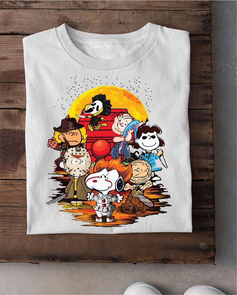 Hot The peanuts movie horror character halloween t-shirt shirt