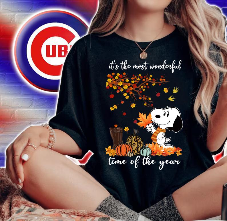Snoopy Autumn it’s the most wonderful time of the year t-shirt woman shirt