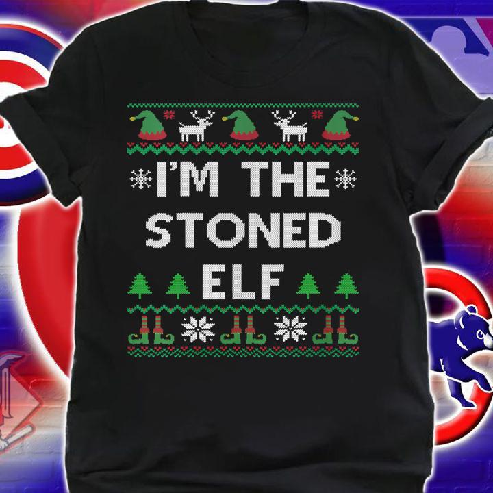 I'm The Stoned Elf Cannabis Weed Lover Ugly Christmas Pajama t-shirt shirt