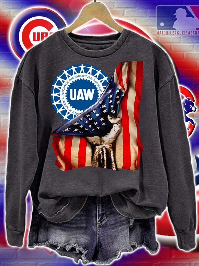 Uaw American Flag t-shirt sweatshirt
