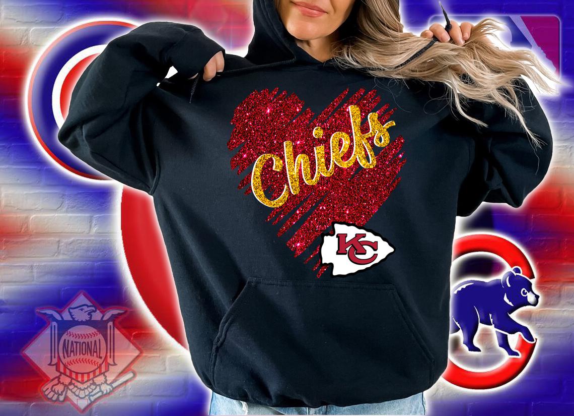 Glitter Love Kansas City Chiefs t-shirt hoodie