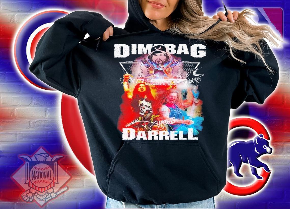 Dimebag Darrell in memory of December 8 2004 signature t-shirt hoodie