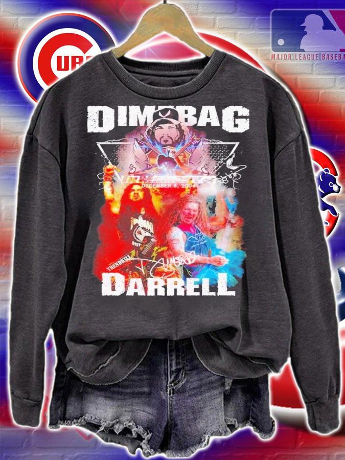 Dimebag Darrell in memory of December 8 2004 signature t-shirt sweatshirt