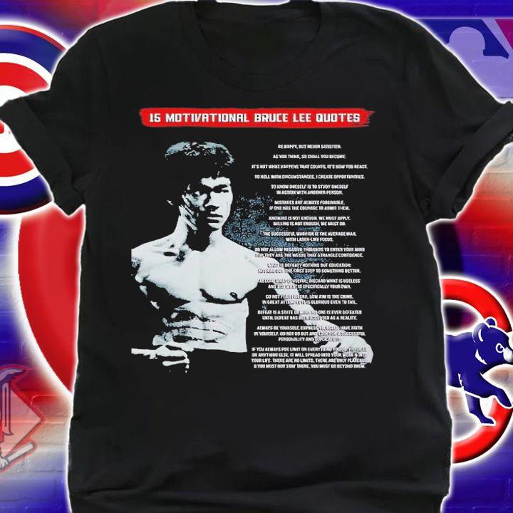 15 motivational Bruce Lee Quotes shirt t-shirt shirt