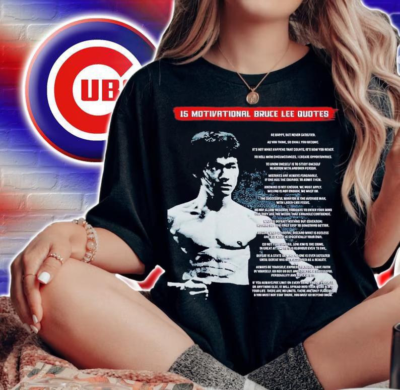 15 motivational Bruce Lee Quotes shirt t-shirt woman shirt