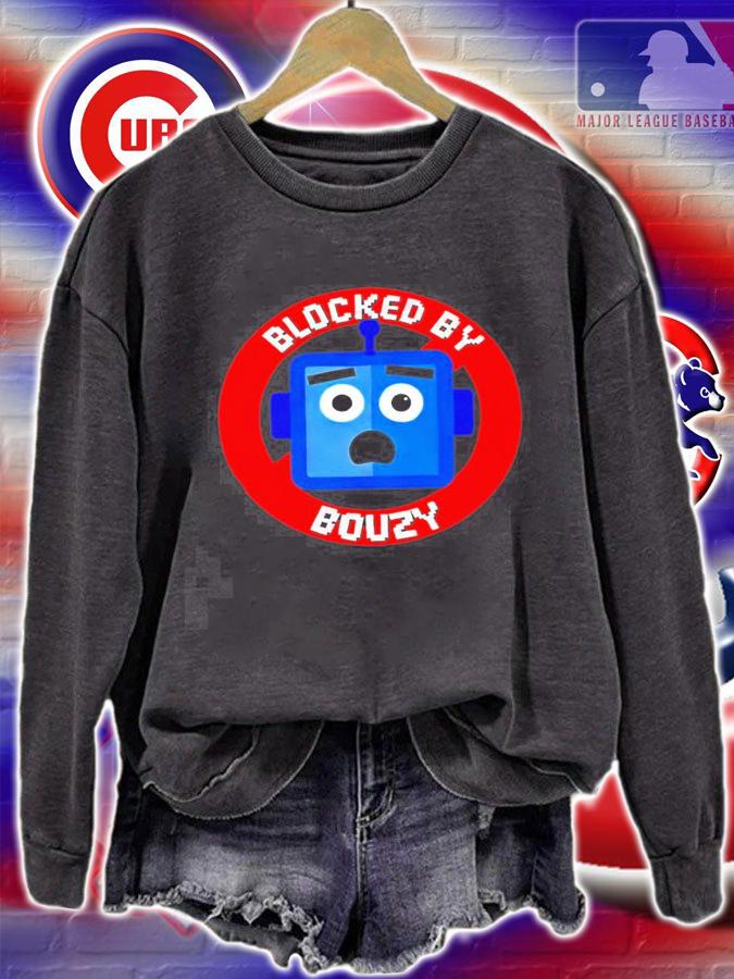 Blocked by Bouzy logo t-shirt sweatshirt