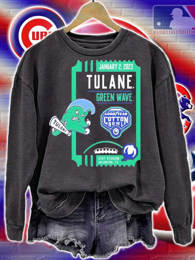 2023 Cotton Bowl Tulane Green Wave January 2 2023 AT&T Stadium shirt t-shirt sweatshirt