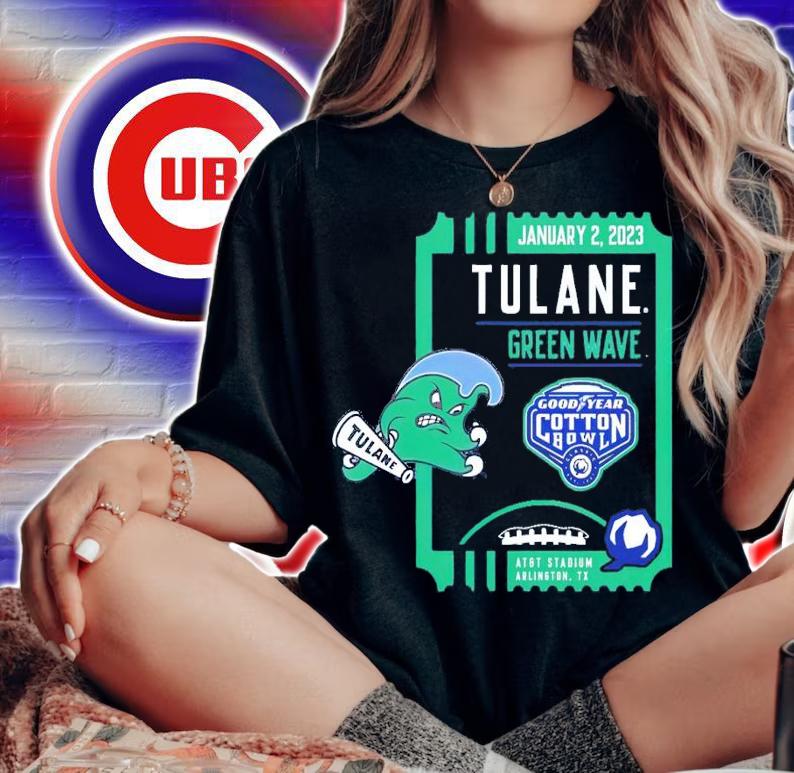 2023 Cotton Bowl Tulane Green Wave January 2 2023 AT&T Stadium shirt t-shirt woman shirt