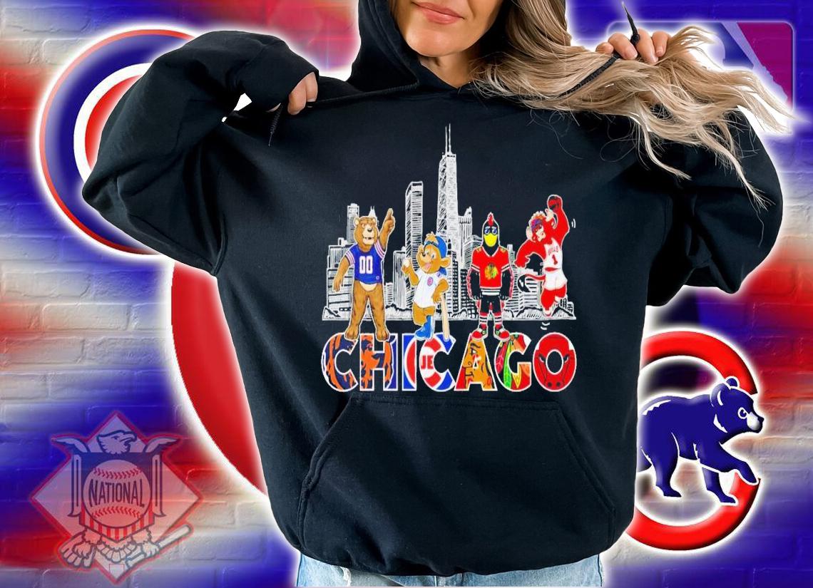 Chicago sports teams mascost shirt t-shirt hoodie