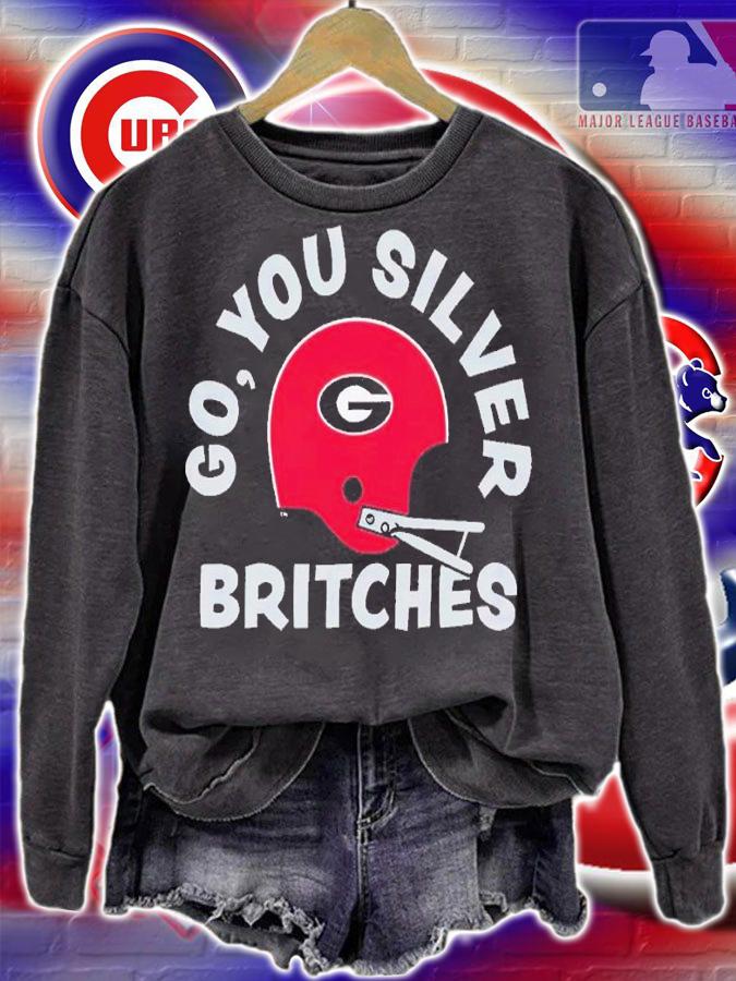 Go you silver Britches vintage Georgia Football shirt t-shirt sweatshirt