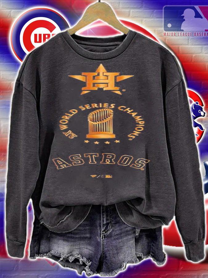 Houston Astros 2X World Series Champions Gold Luxe T-Shirt t-shirt sweatshirt