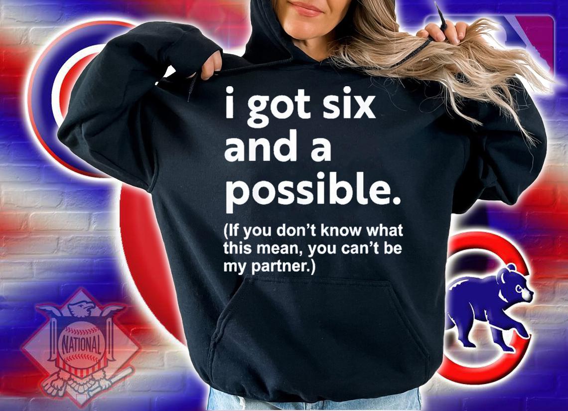 I Got Six And A Possible If You Don't Know What This Means You Cant Be My Partner t-shirt hoodie