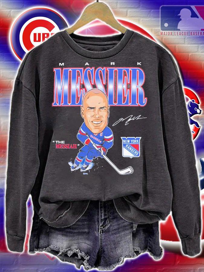 Mark Messier New York Rangers Player Caricature shirt t-shirt sweatshirt