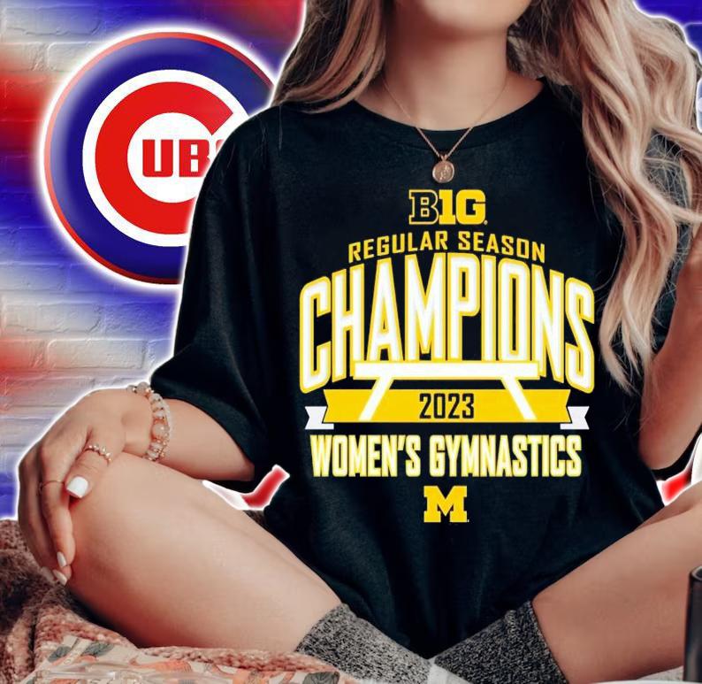 Michigan Wolverines 2023 Big Ten Women's Gymnastics Regular Season Champions shirt t-shirt woman shirt