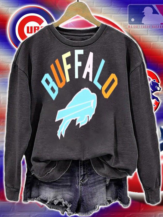 NFL Buffalo Bills Pro Standard Black Neon Shirt t-shirt sweatshirt