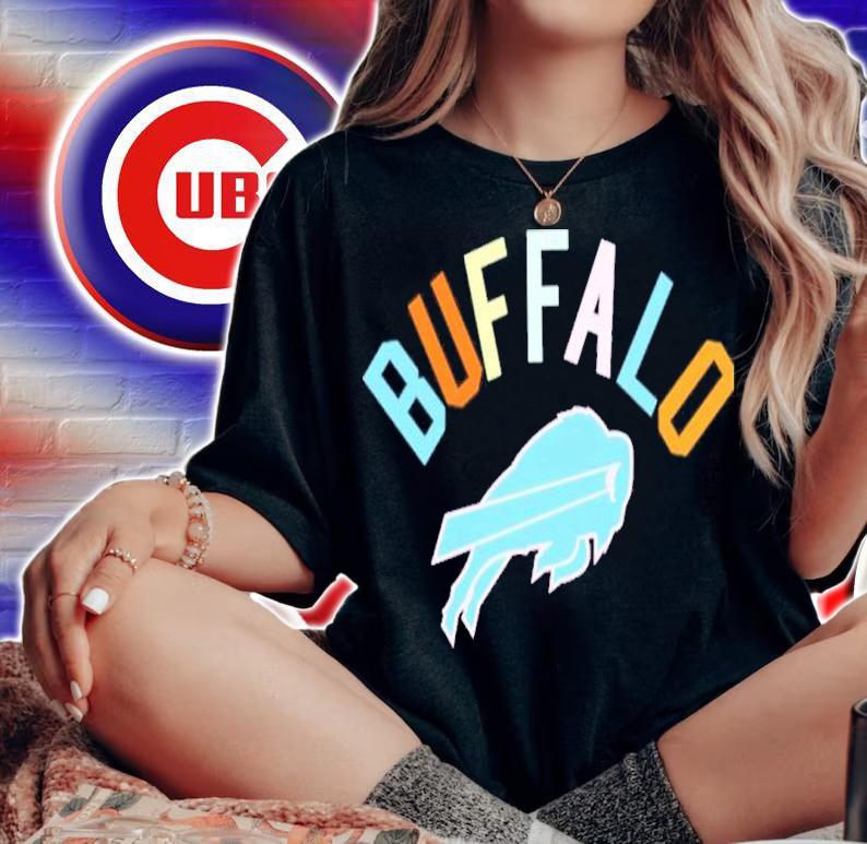NFL Buffalo Bills Pro Standard Black Neon Shirt t-shirt woman shirt