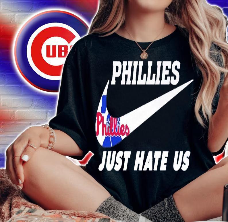 Nike Phillies just hate us shirt t-shirt woman shirt