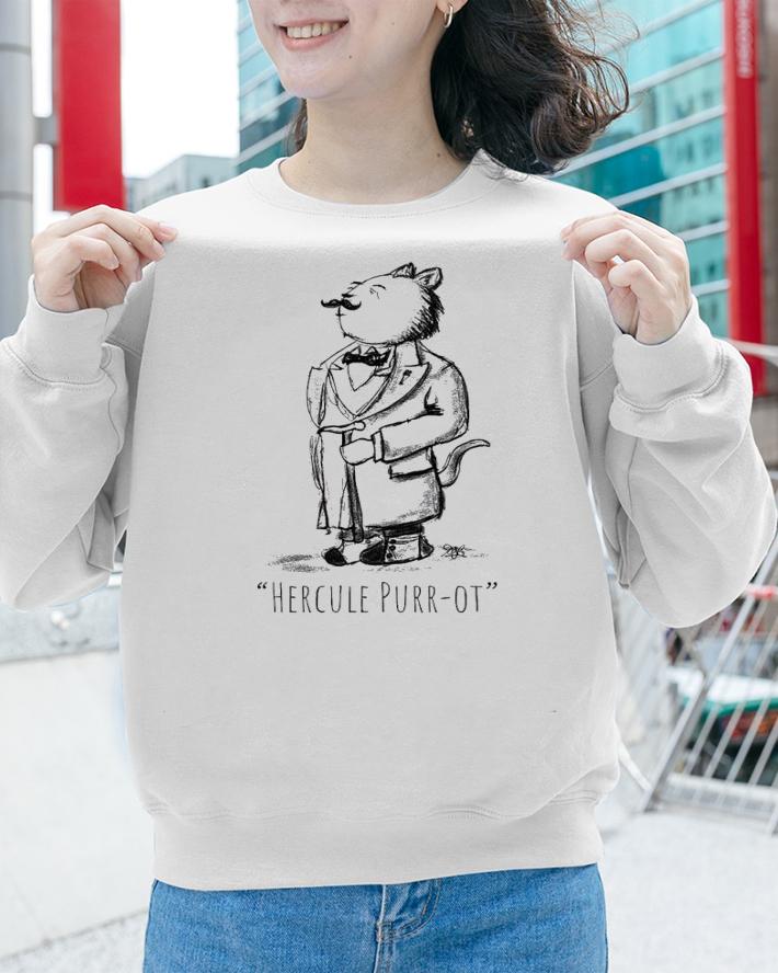 Hercule Purr-ot cat detective shirt t-shirt