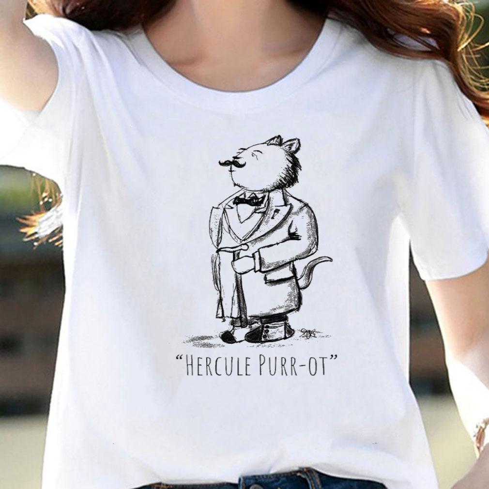 Hercule Purr-ot cat detective shirt t-shirt