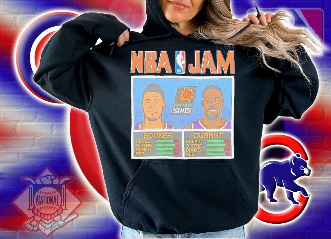 NBA Jam Suns Booker and Durant shirt t-shirt hoodie