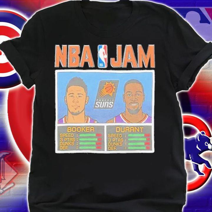 NBA Jam Suns Booker and Durant shirt t-shirt shirt