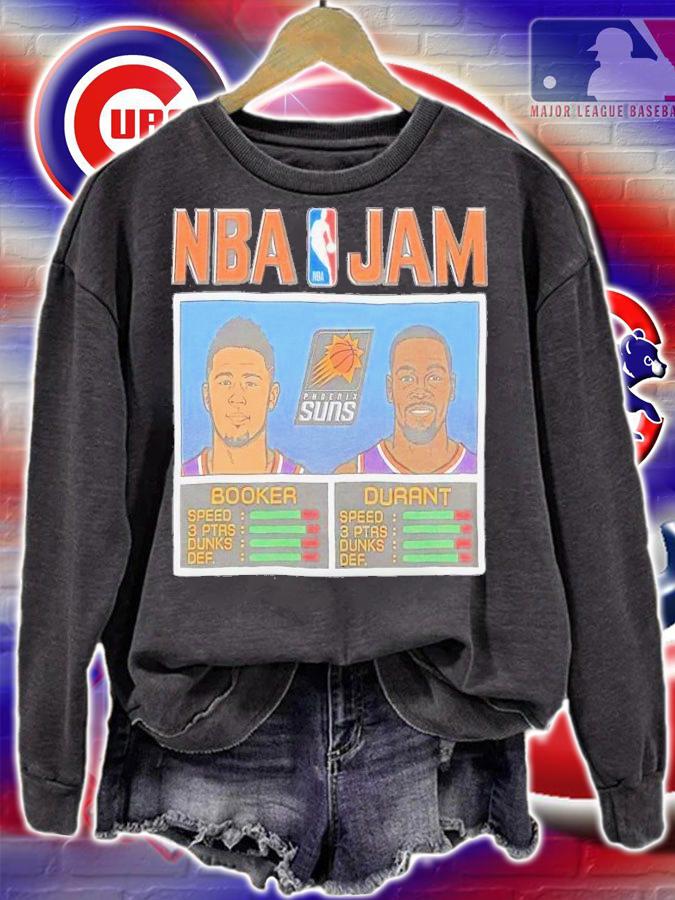 NBA Jam Suns Booker and Durant shirt t-shirt sweatshirt