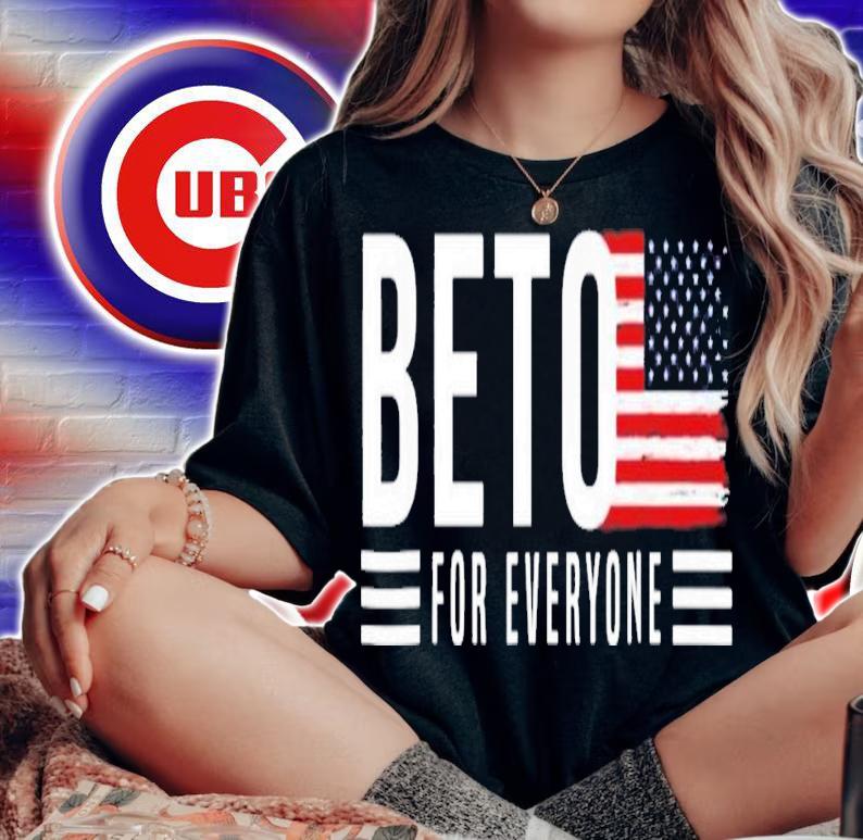 Beto For Everyone American Flag T-Shirt t-shirt woman shirt