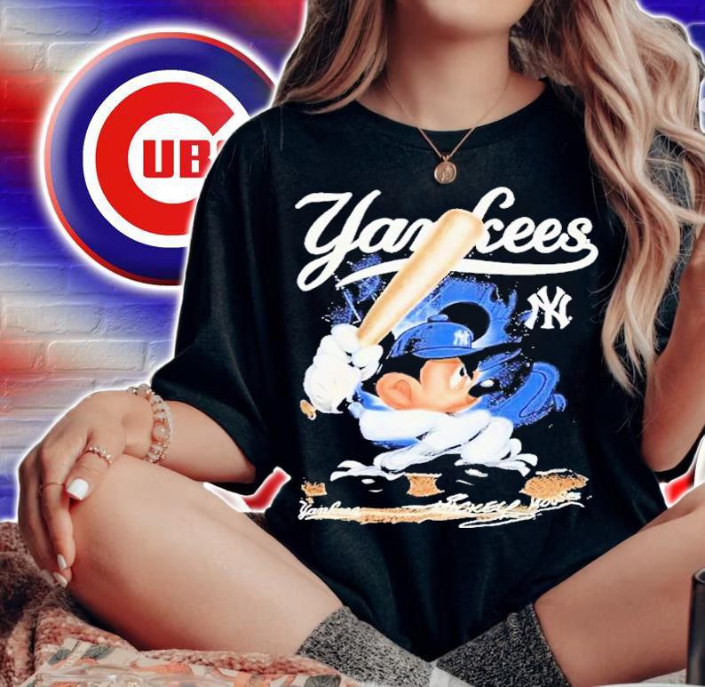 Yankees Mickey Mouse For Major League Baseball 2022 Shirt t-shirt woman shirt