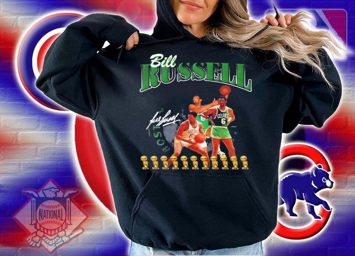 Bill Russell Boston Celtics Basketball Signature Shirt t-shirt hoodie