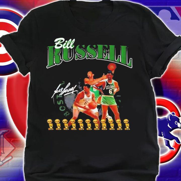 Bill Russell Boston Celtics Basketball Signature Shirt t-shirt shirt