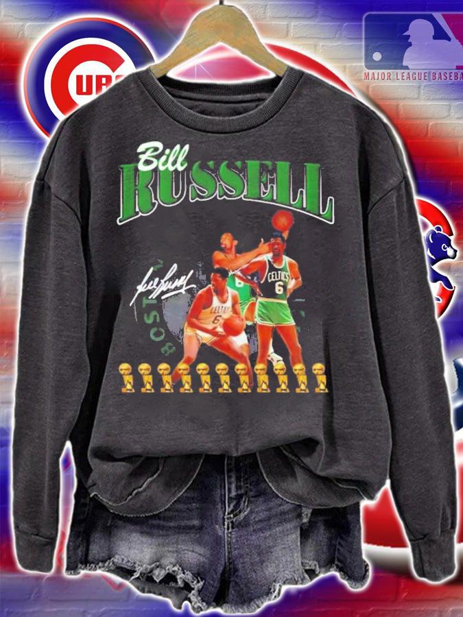 Bill Russell Boston Celtics Basketball Signature Shirt t-shirt sweatshirt