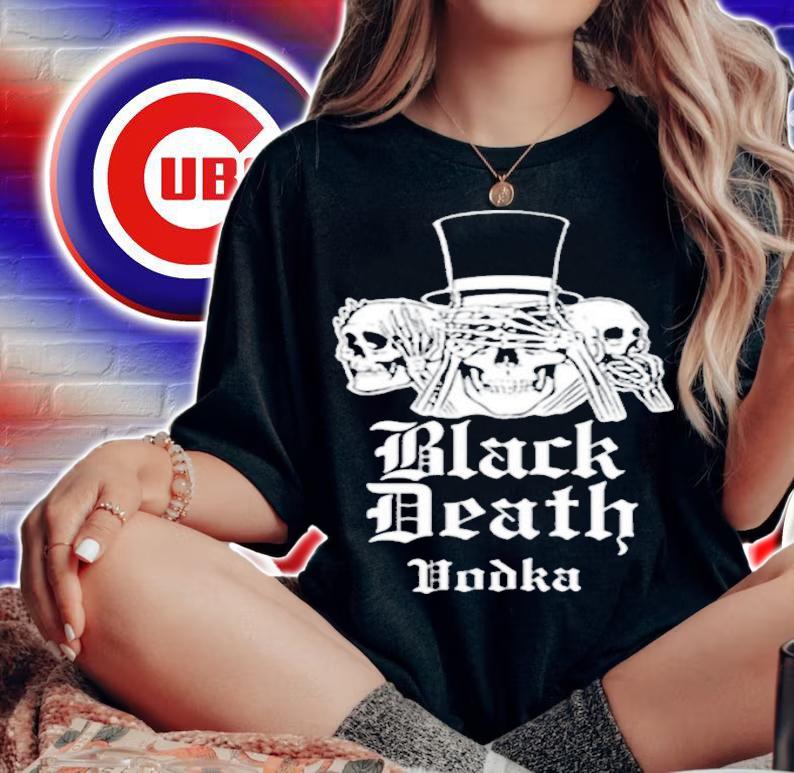 Black Death Vodka Skull shirt t-shirt woman shirt