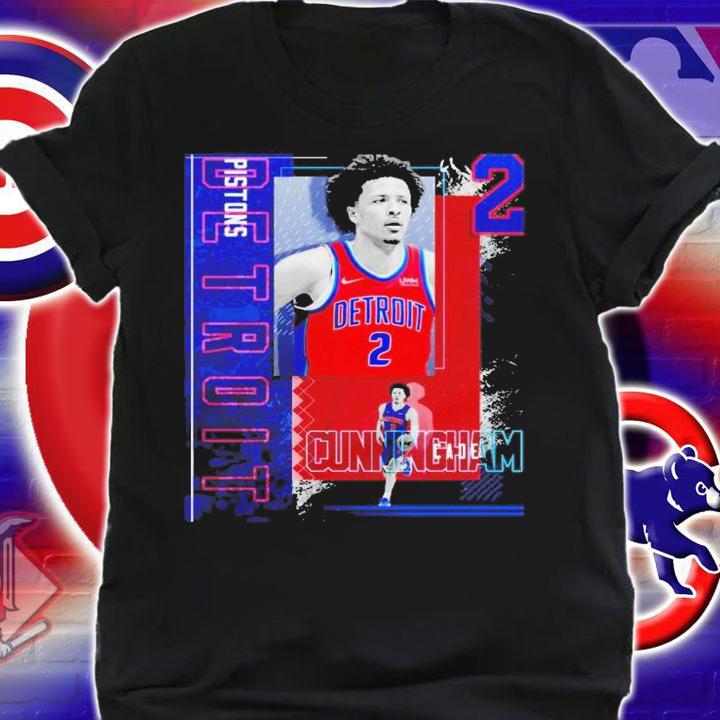 Cade Cunningham Basketball Paper Poster Pistons 2 Shirt t-shirt