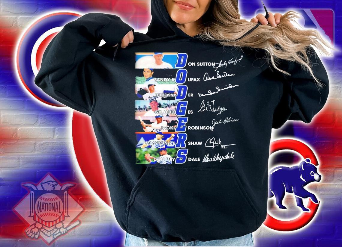Los Angeles Dodgers Name Teams signature shirt t-shirt hoodie
