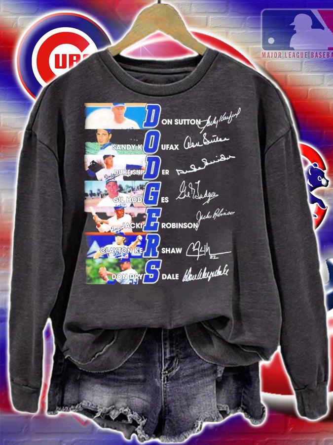 Los Angeles Dodgers Name Teams signature shirt t-shirt sweatshirt