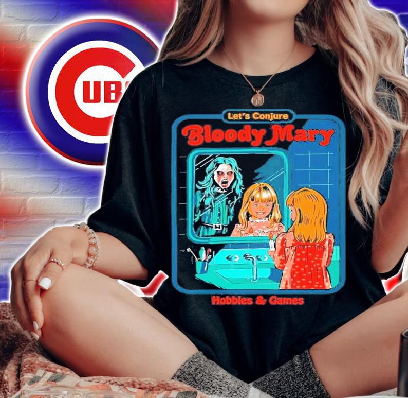 Let's Conjure Bloody Mary Vintage Art Halloween Shirt t-shirt
