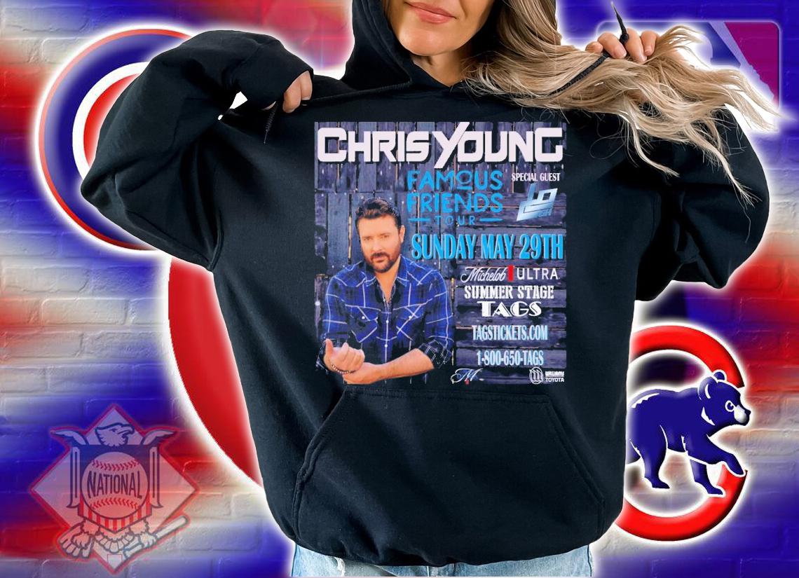 New Tour 2022 Famous Friends Tour Chris Young T-Shirt t-shirt