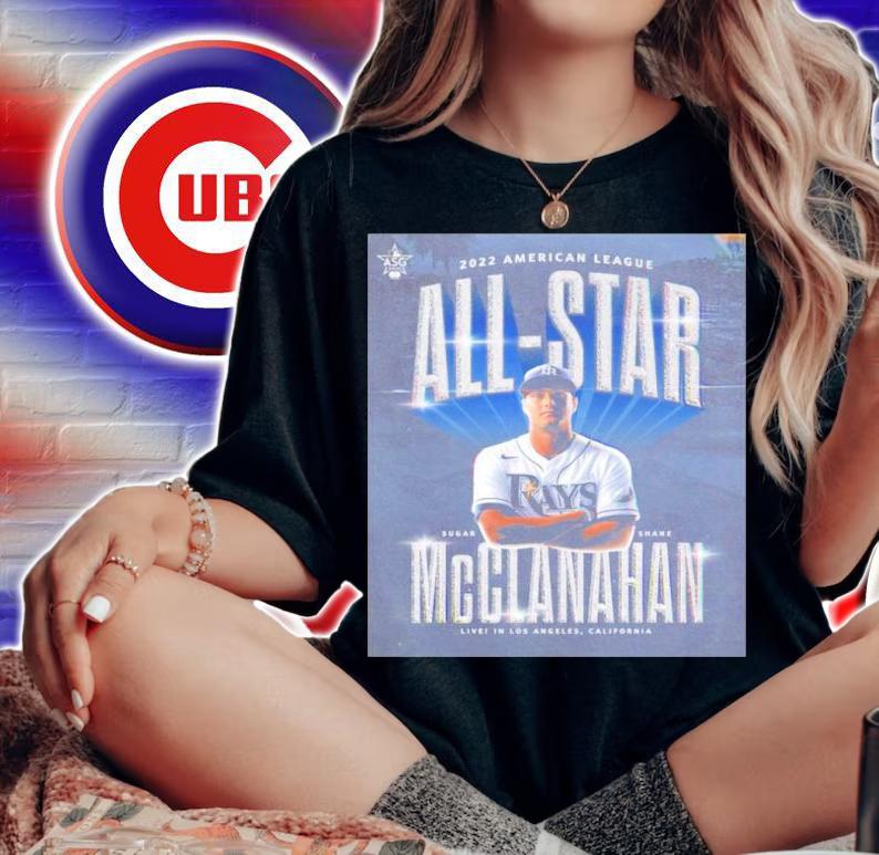 2022 American League All-Star McClanahan Tampa Bay Rays Shirt t-shirt woman shirt