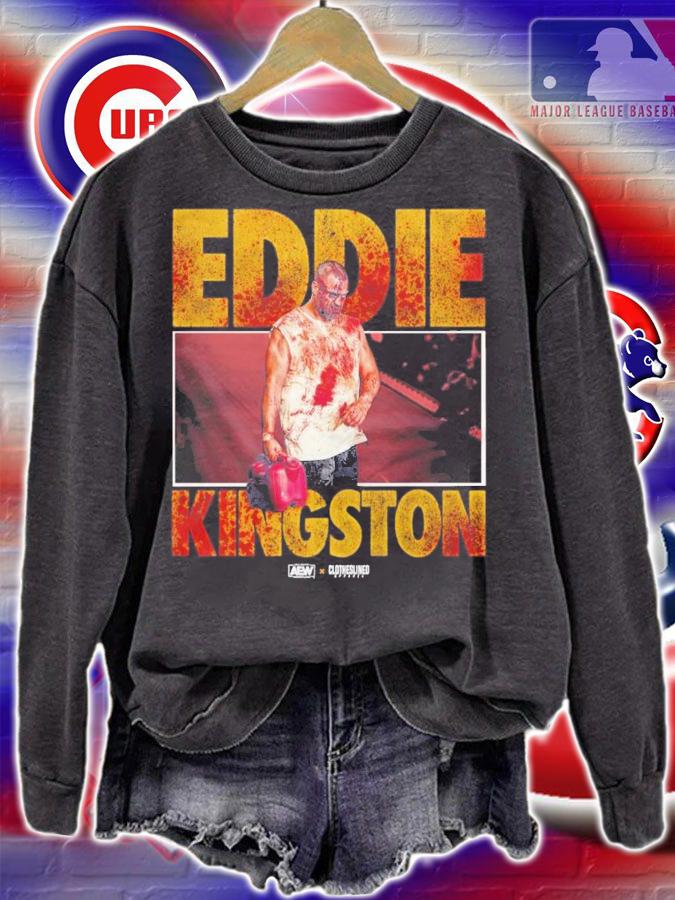 All Elite Wrestling Eddie Kingston Demons AEW X Clotheslined Apparel T-Shirt t-shirt