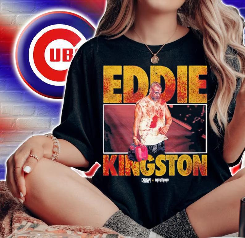 All Elite Wrestling Eddie Kingston Demons AEW X Clotheslined Apparel T-Shirt t-shirt