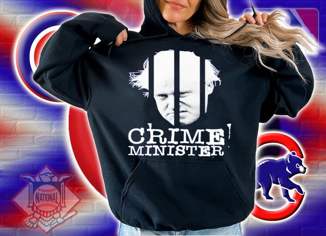 Boris Johnson Crime Minister UK Politics T-Shirt t-shirt