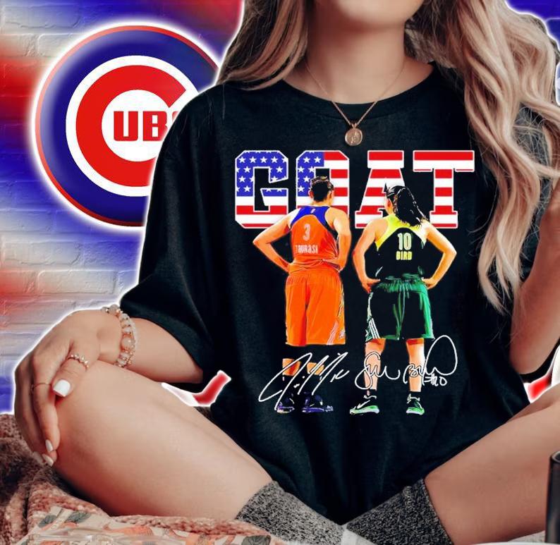 Sue Bird Diana Taurasi Goat Usa Legend Basketball 3000 Assists Signature Shirt t-shirt