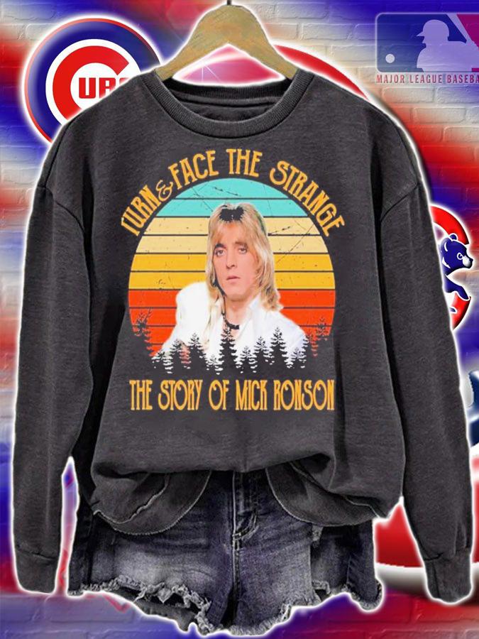 Turn And Face The Strange Story Of Mick Ronson Vintage Shirt t-shirt sweatshirt