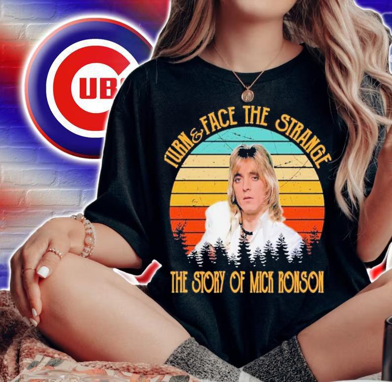 Turn And Face The Strange Story Of Mick Ronson Vintage Shirt t-shirt woman shirt