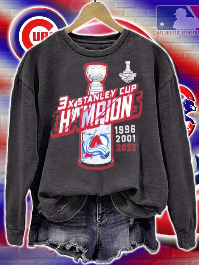 Colorado Avalanche 3X NHL Stanley Cup Champions Shirt t-shirt