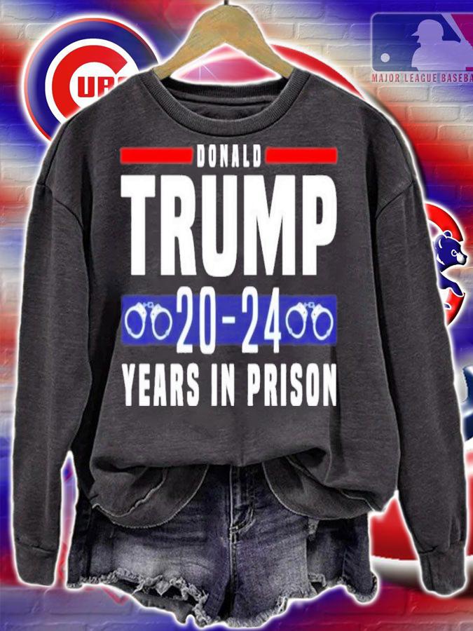 Donald Trump 20-24 Years In Prison Aunt Crabby Calls Bullshit T-Shirt t-shirt