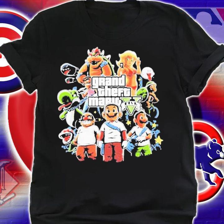 Grand Theft Mario Bross Five Shirt t-shirt