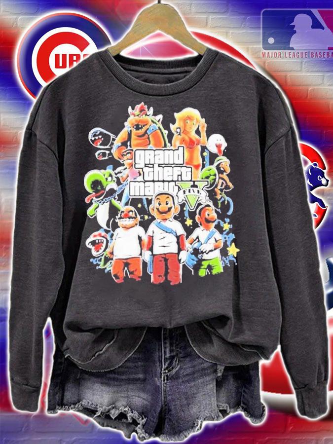 Grand Theft Mario Bross Five Shirt t-shirt