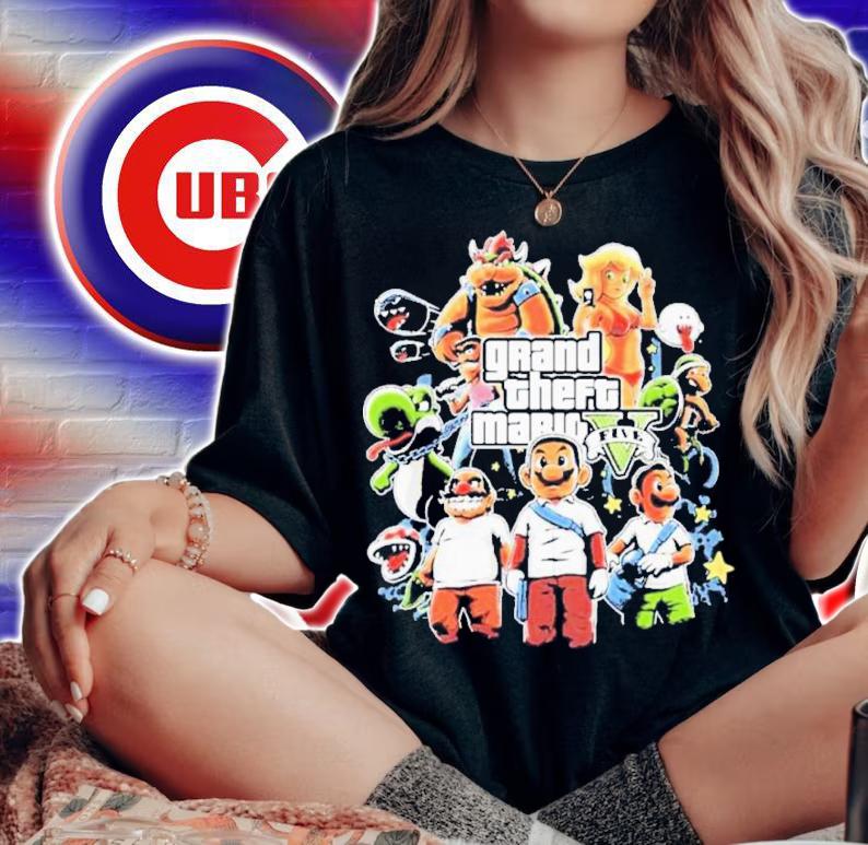 Grand Theft Mario Bross Five Shirt t-shirt