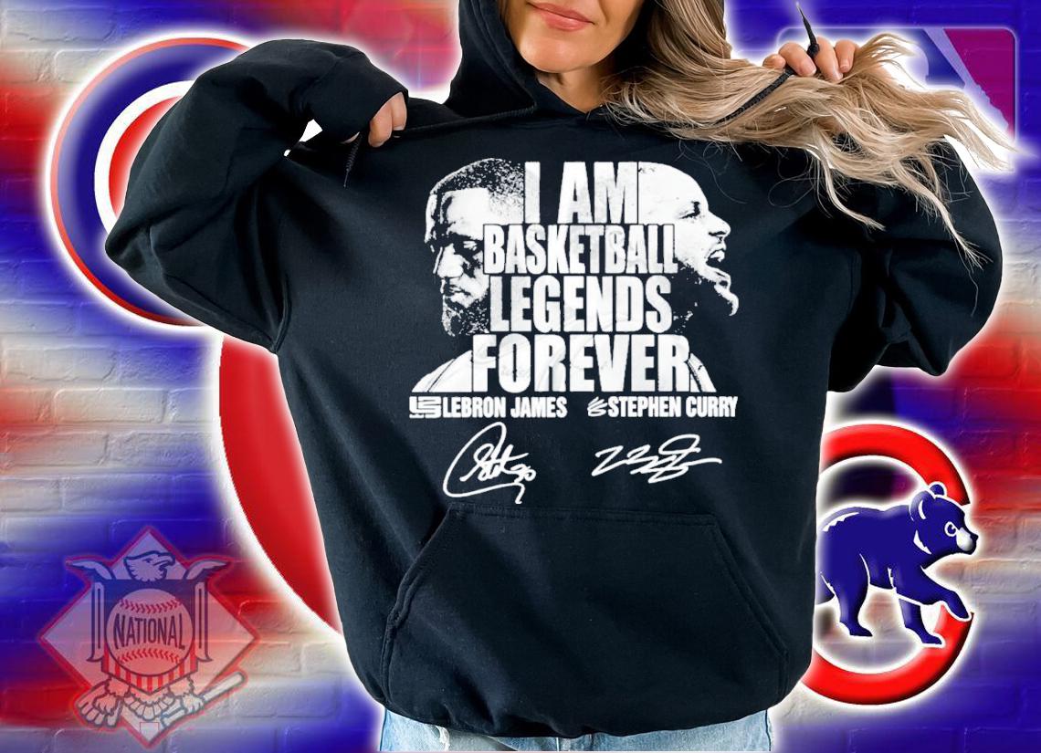 I Am Basketball Legends Forever Lebron James And Stephen Curry Signatures Shirt t-shirt